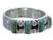 Southwest Turquoise Genuine Sterling Silver Ring Size 6-1/4 WX34469